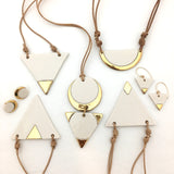 Ivory Triangle Necklace 003