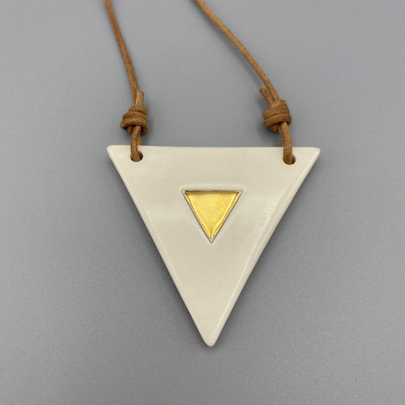 Ivory Triangle Necklace 003